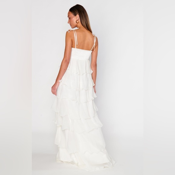 NEW Show Me Your Mumu Gabriella Maxi Dress White Enchanted Embellishment Small - Picture 4 of 11